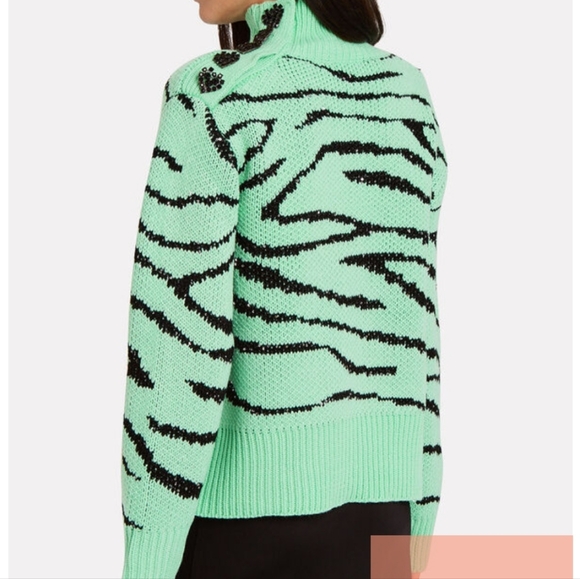 Olivia RubinLyla Sequin-Embellished Zebra Sweater - Picture 2 of 5